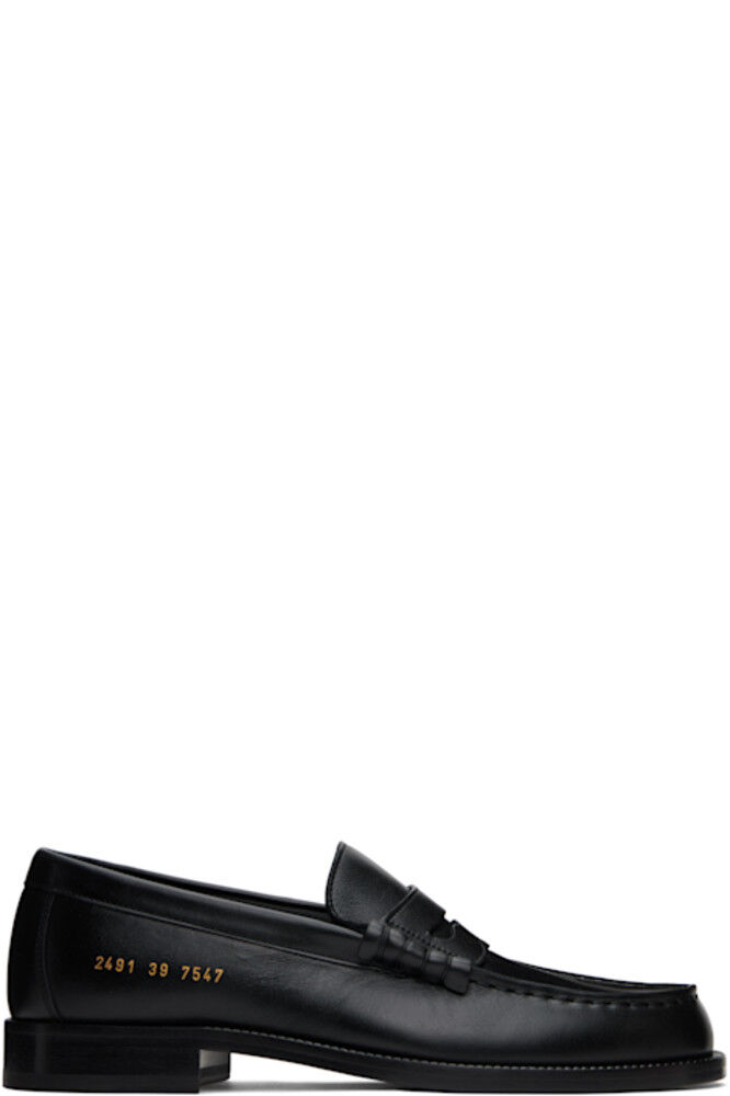

Черные мягкие мокасины Common Projects