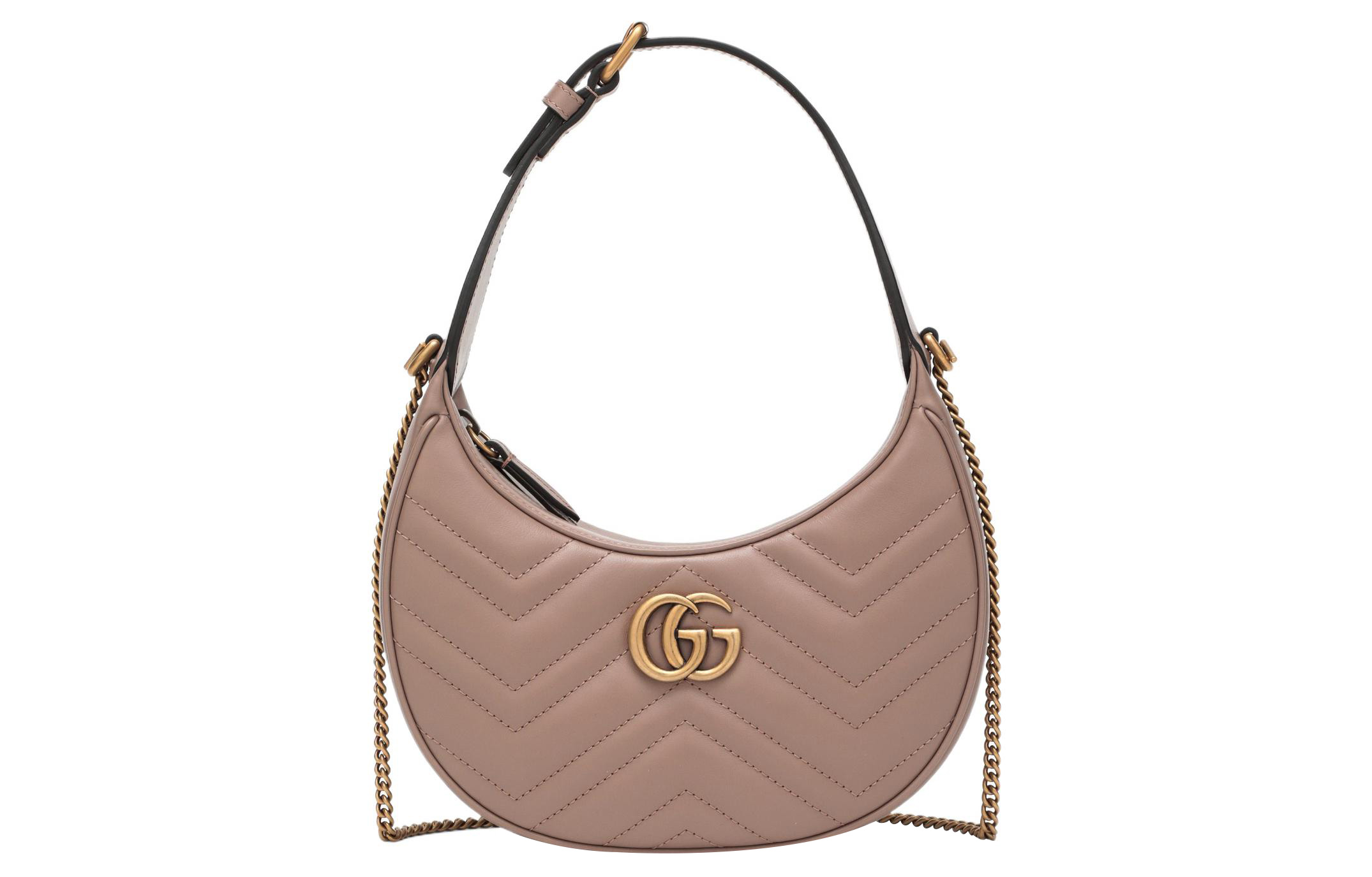 

GUCCI Кожаная сумка-полумесяц на плечо