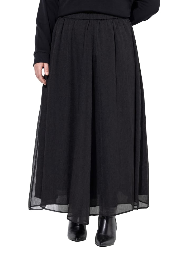 

Ulla Popken Плиссированная юбка черного цвета