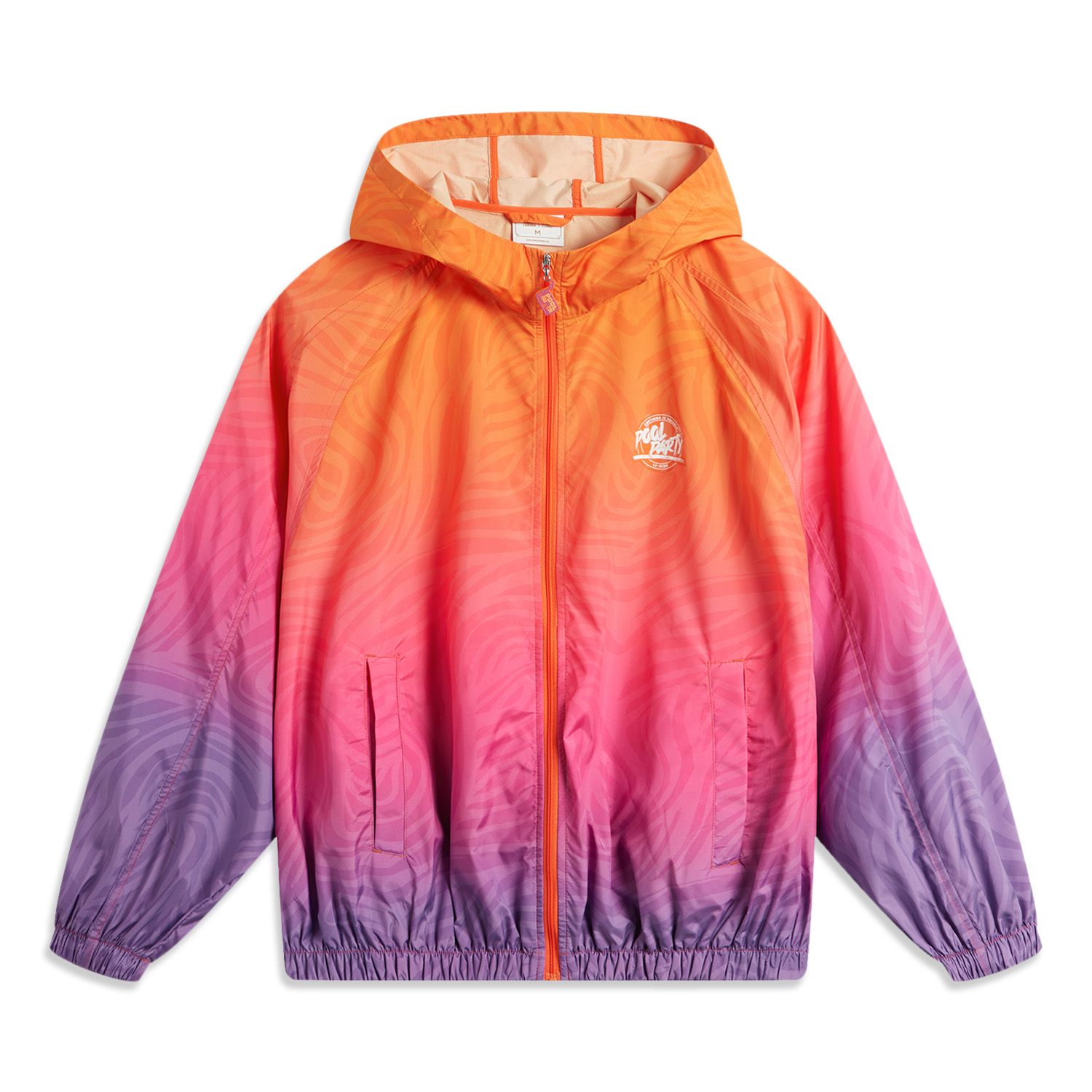 

LINING Тренч спортивного стиля с ярким оранжевым принтом, Vibrant Orange All over Print