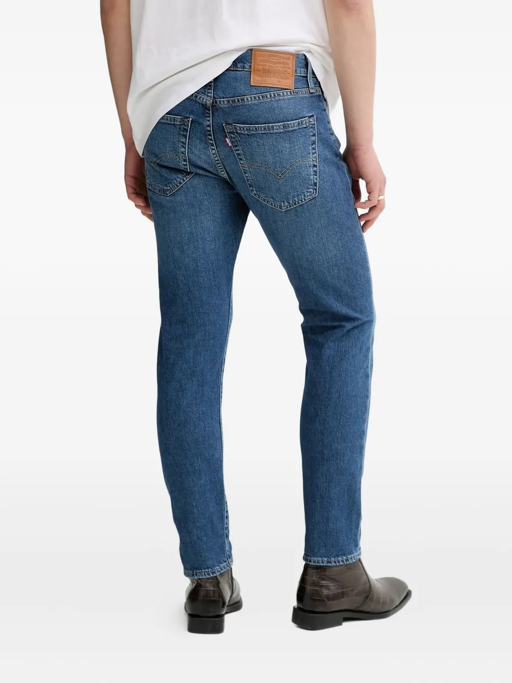 512 джинсы из хлопка с пятью карманами Levi's, синий — фото 2