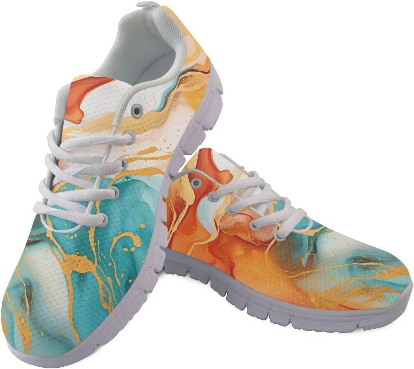 

Кроссовки для бега AmzPrint для мужчин с белой подошвой, теннисные кроссовки для мужчин, спортивная обувь для фитнеса, размер 6.5-13.5 US