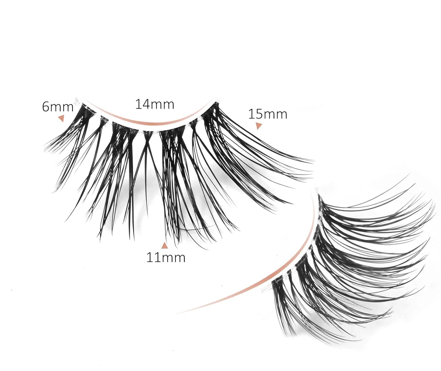 Накладные ресницы Onlyall Half Eyelashes Natural Look C03, 7 пар Onlyall — фото 2