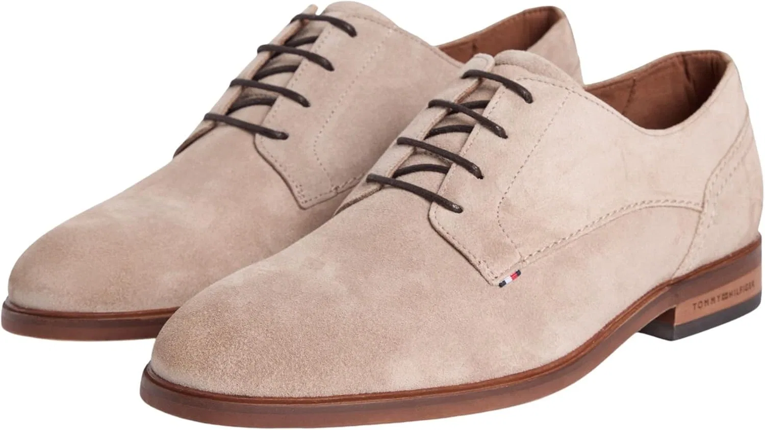 Мужские замшевые туфли-дерби Tommy Hilfiger Hilfiger Fm0fm05776, Beige Coastal Taupe — фото 3