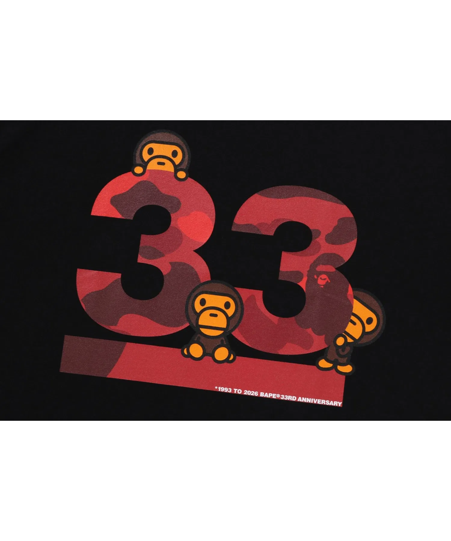 Детская футболка A BATHING APE с принтом BABY MILO камуфляж синий — фото 4