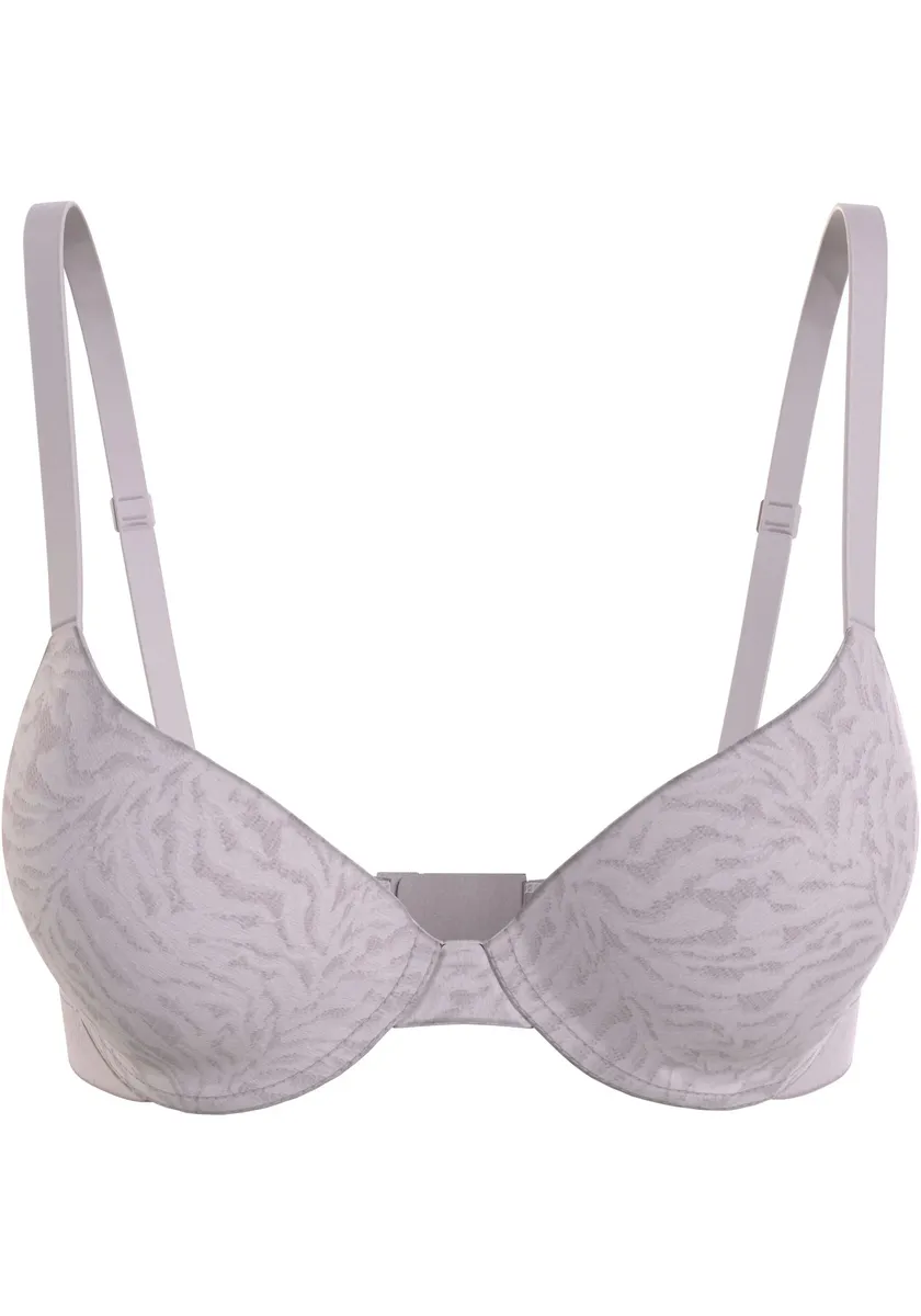 

Calvin Klein Underwear Бюстгальтер на косточках "LIGHTLY LINED DEMI", с кружевной вставкой, цвет Gray Lilac