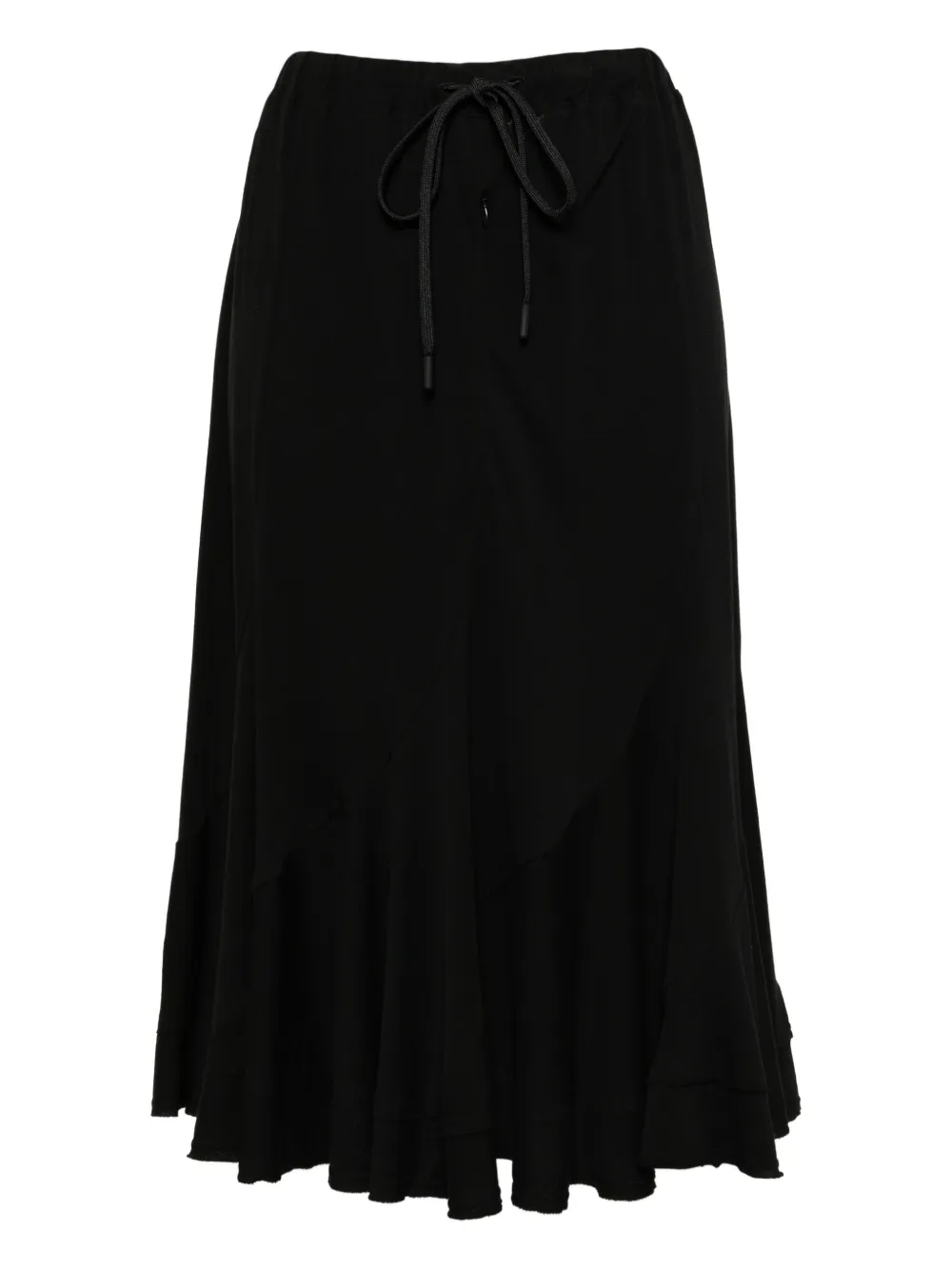 

Хлопковая юбка Yohji Yamamoto, черный