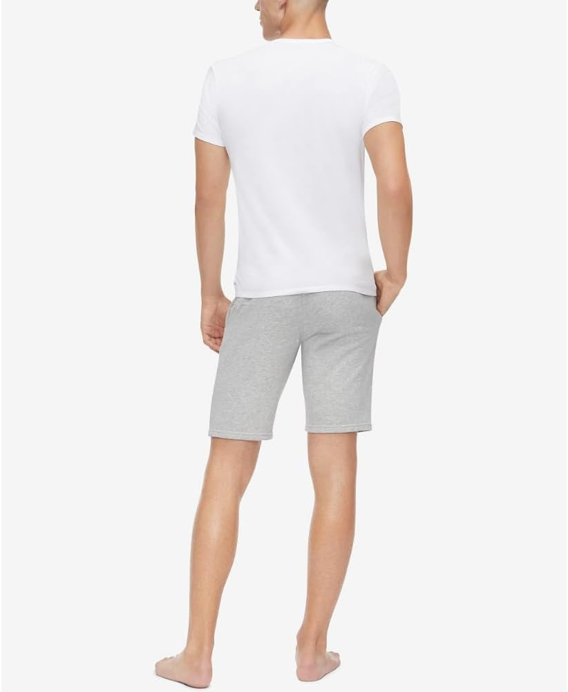 Набор из 3 мужских футболок Calvin Klein Cotton Classics с круглым вырезом, 3 White - Crewneck — фото 3