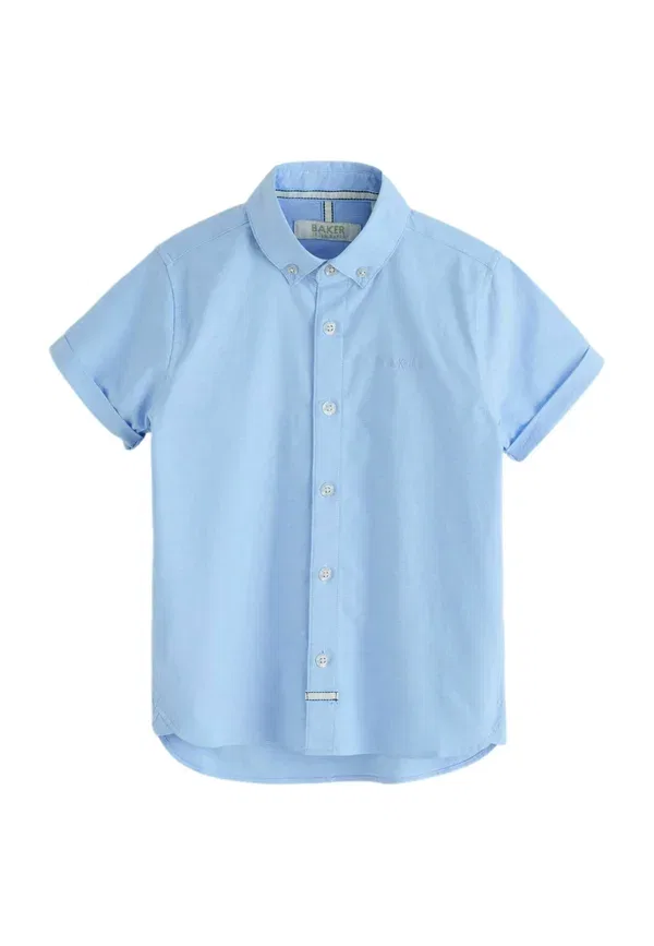 Рубашка оксфорд Regular fit с коротким рукавом Baker By Ted Baker, синий