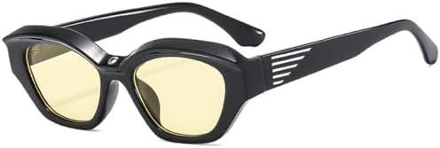 

Ретро-солнцезащитные очки «кошачий глаз» для женщин и мужчин, классический винтажный стиль, защита от УФ-излучения UV400, для вечеринок на открытом воздухе MTZJH, Yellow