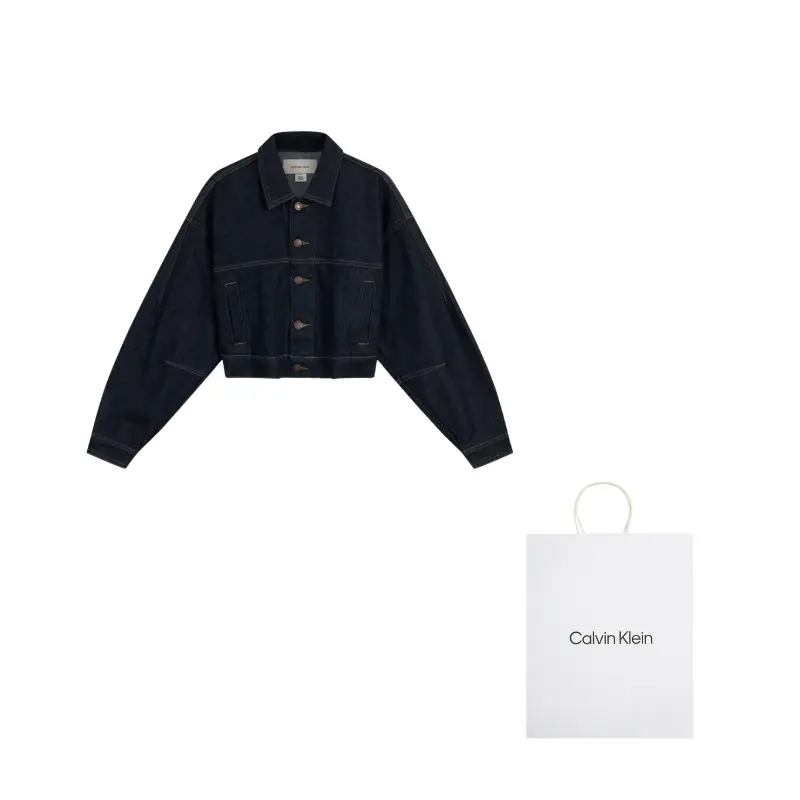 

Calvin Klein Джинсовая куртка женская, YXW-Denim Blue Black