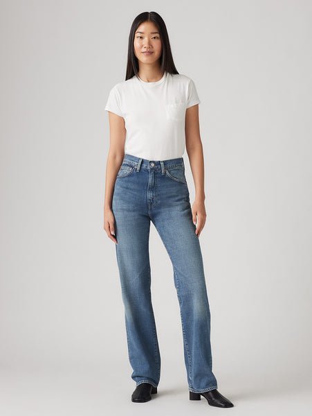 Винтажные джинсы LEVI'S 1950-х годов, модель 701, цвет индиго, размер Medium. Levi'S, Medium Indigo - Worn In — фото 2