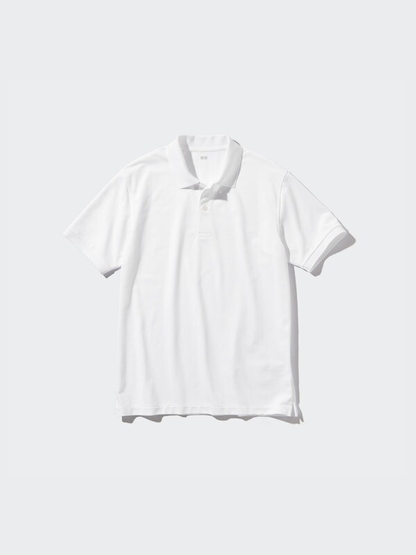 

Сухая рубашка-поло из пике Uniqlo, белый