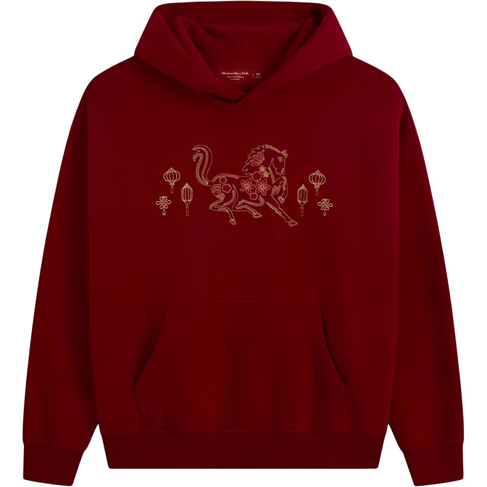 

Мужская толстовка Abercrombie＆Fitch, красный