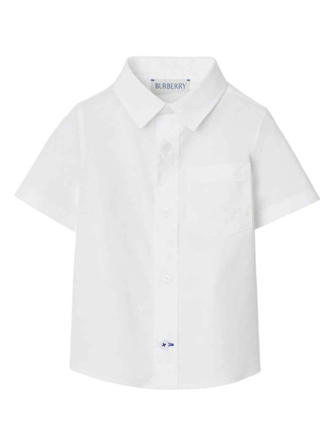 

Burberry Kids рубашка с короткими рукавами, белый