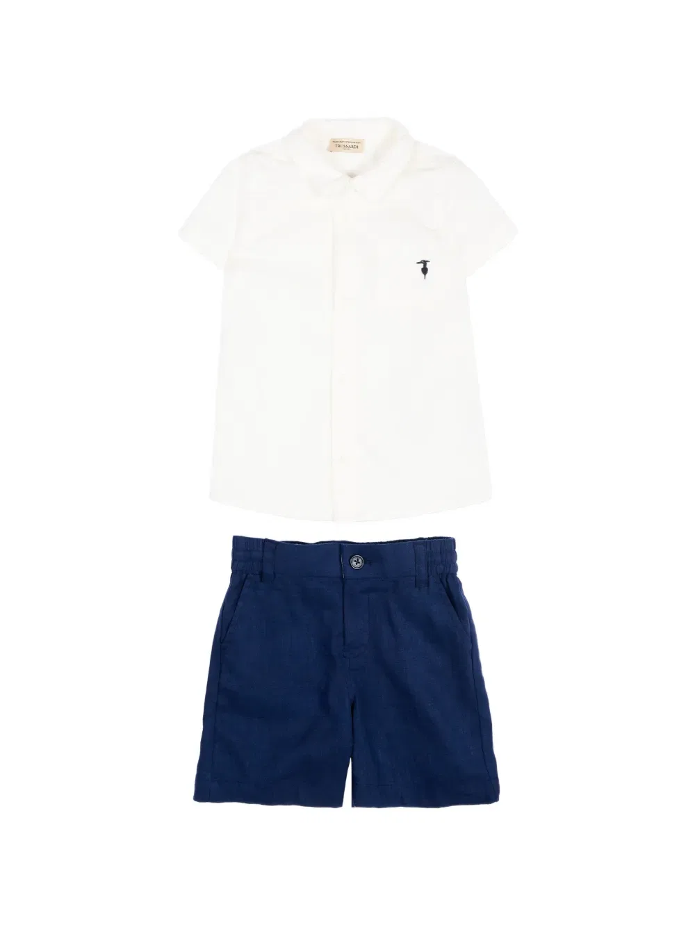 Детская одежда с логотипом (комплект из двух предметов) Trussardi Junior, белый