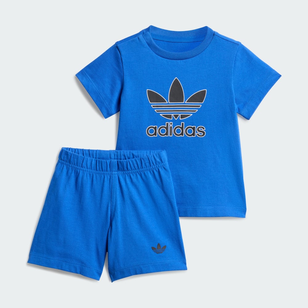 

Спортивный костюм Adidas Short Tee Set Big Logo Execution Kids, цвет Blue/Black