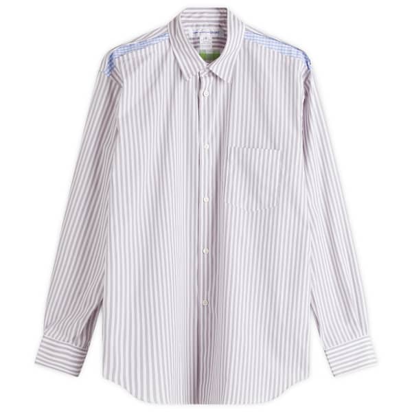 

Рубашка в полоску с рисунком в клетку Comme Des Garçons Shirt, мультиколор