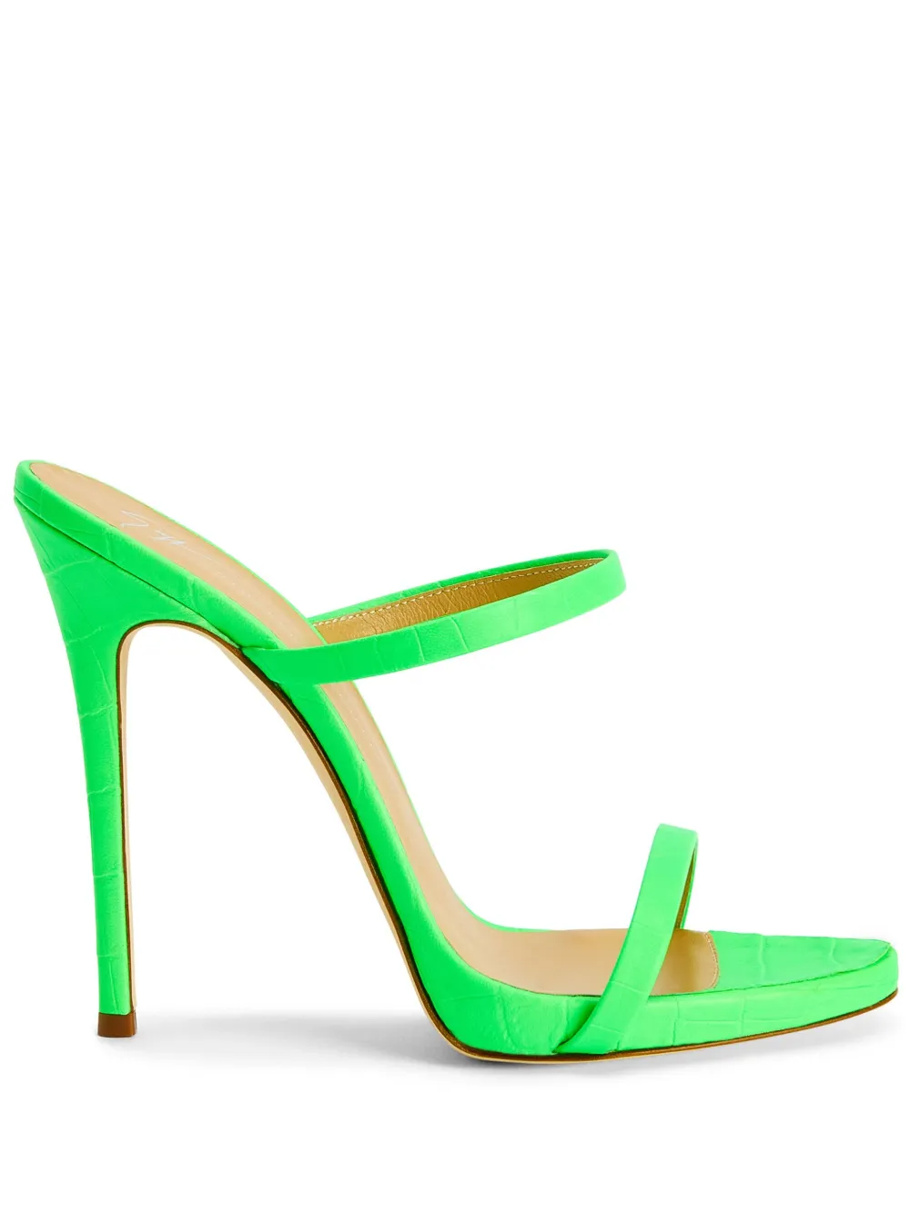 Мюли Darsey 120 с ремешками Giuseppe Zanotti, зеленый