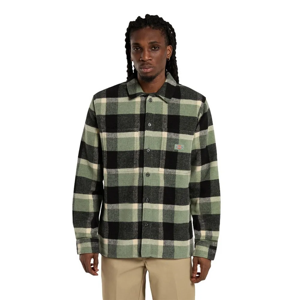 

Рубашка с длинным рукавом Dickies Plaid Coaling, зеленый
