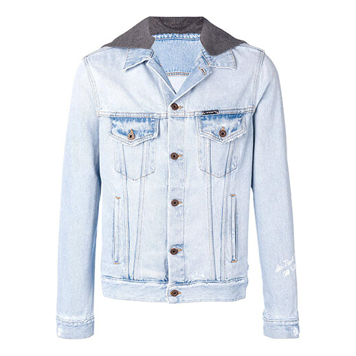 

Куртка OFF-WHITE hooded Jacket Version Blue, мультиколор
