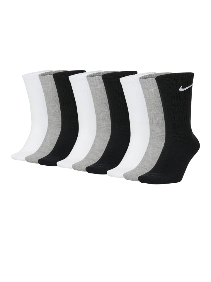 

Носки Nike Socken Everyday Cush Crew 9P, цвет schwarz - weiß - grau