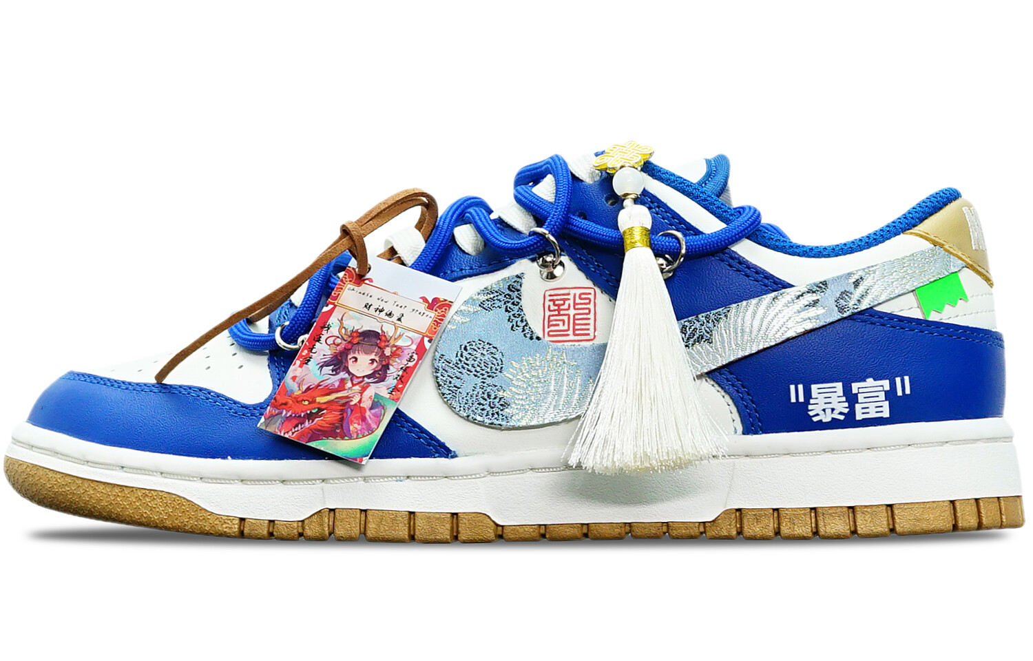 

Женские кроссовки для скейтбординга Nike Dunk, Embroidered cranes