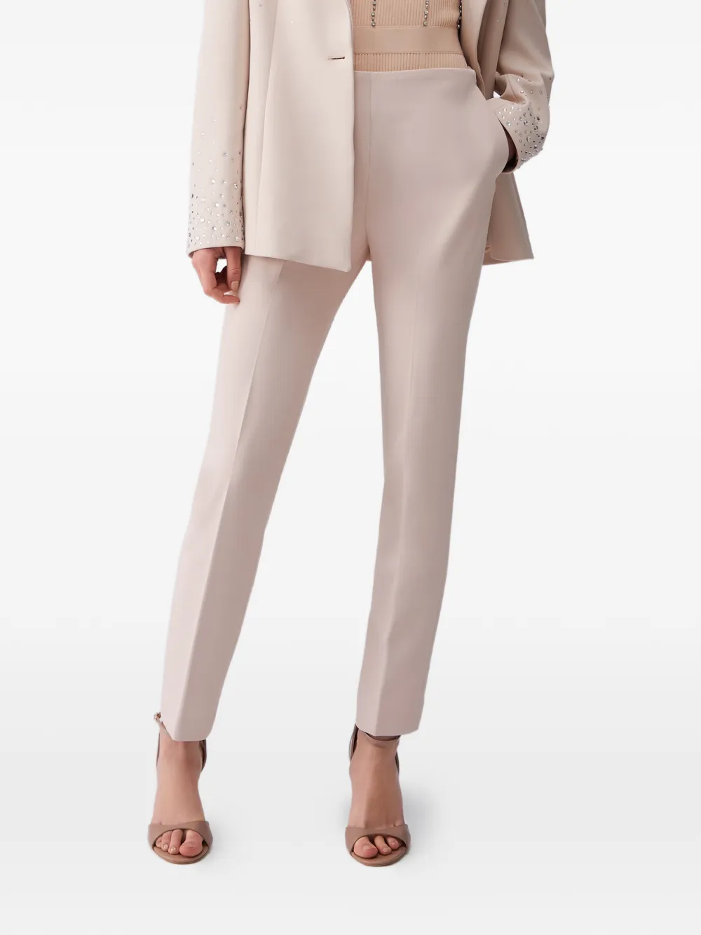 

Узкие брюки с завышенной талией Liu Jo, бежевый