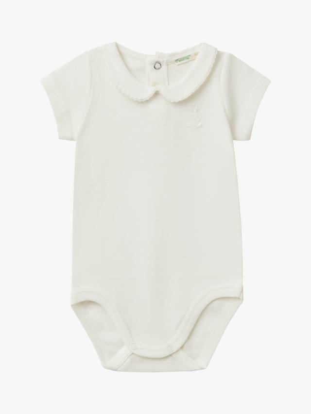 

Детское боди в рубчик Benetton, цвет Offwhite