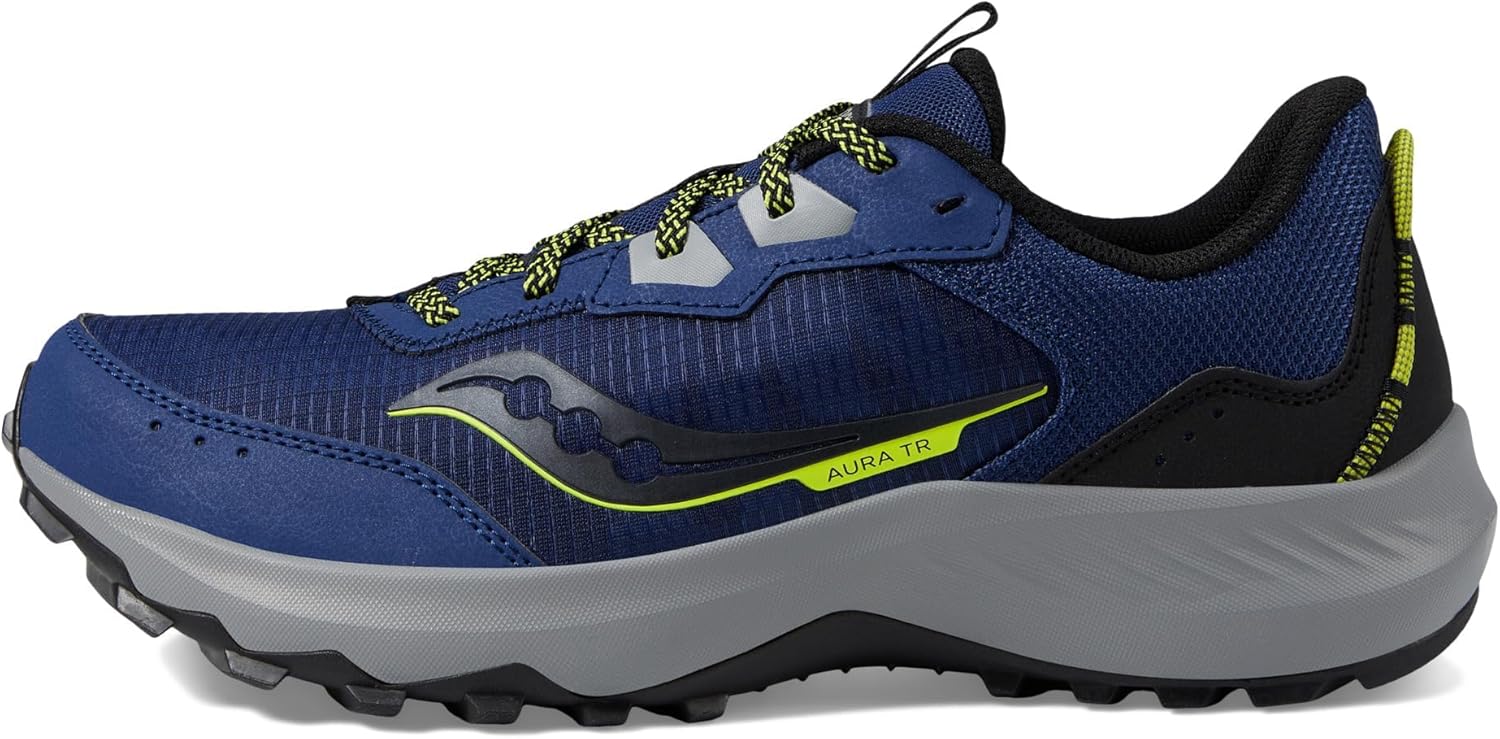 Кроссовки Saucony для мужчин Aura Tr, индиго/черный — фото 4