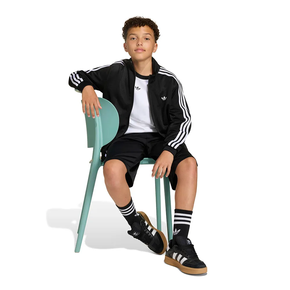 Толстовка adidas Originals Firebird Loose Jacquard на молнии, черный — фото 4