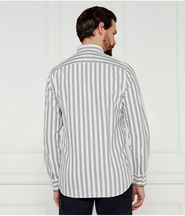 Рубашка Оксфорд Slim fit Tommy Hilfiger, серый — фото 4