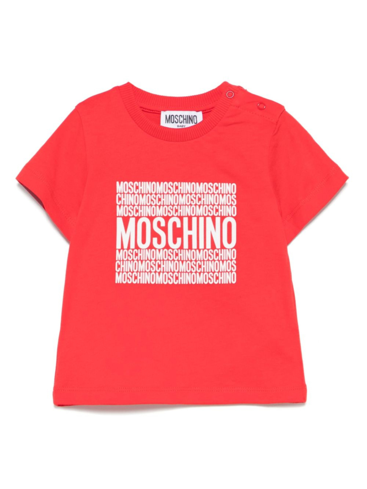 

Moschino Kids футболка с логотипом, красный