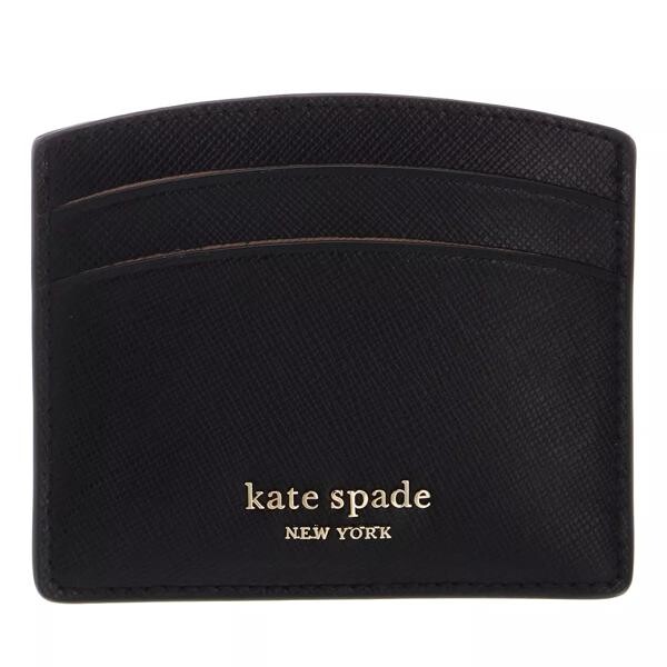 

Кошелек spencer leather saffiano card holder leather Kate Spade New York, черный