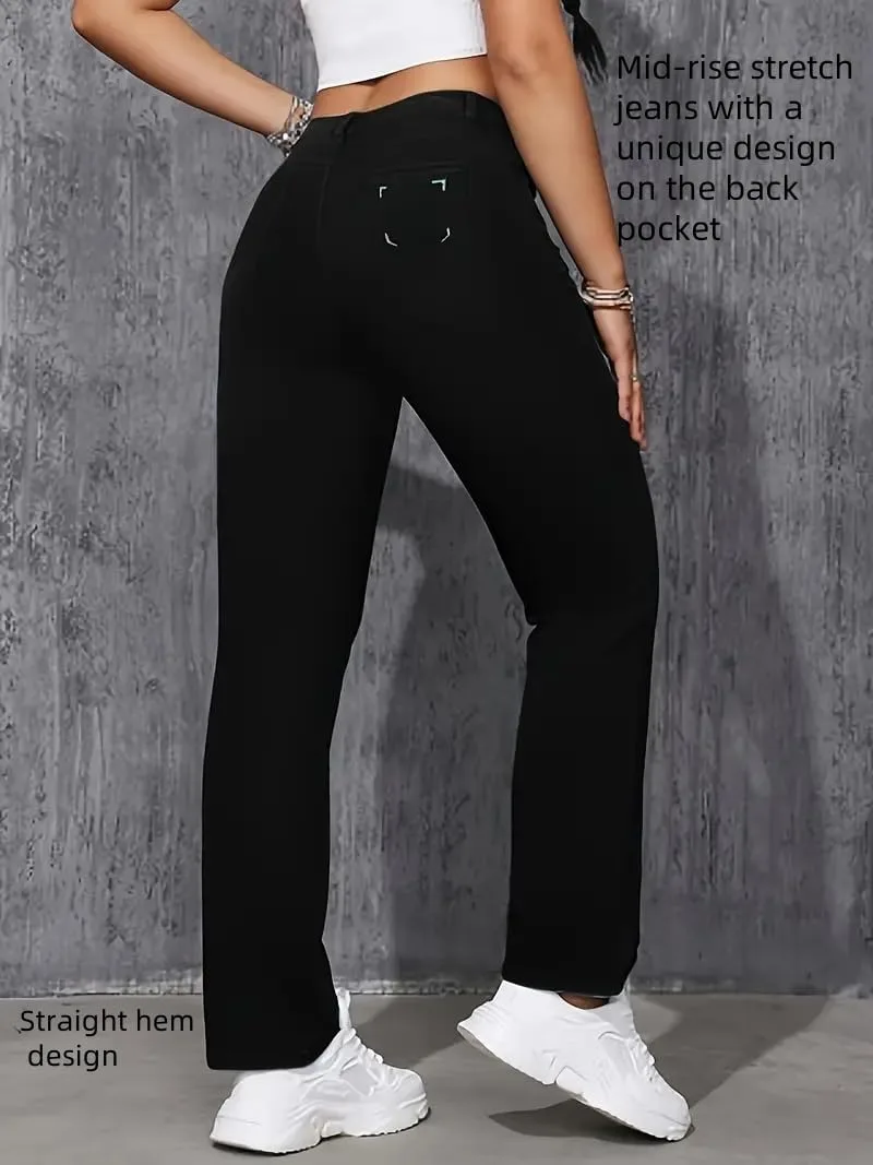 Flare Jeans для женщин Bootcut High Waisted Stretch — фото 2