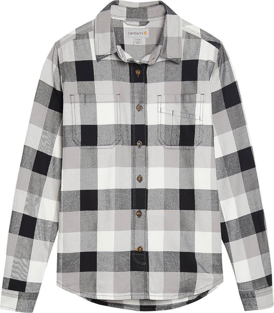 

Рубашка Carhartt Hamilton Ladies Flannel Shirt, цвет White/Black/Grey