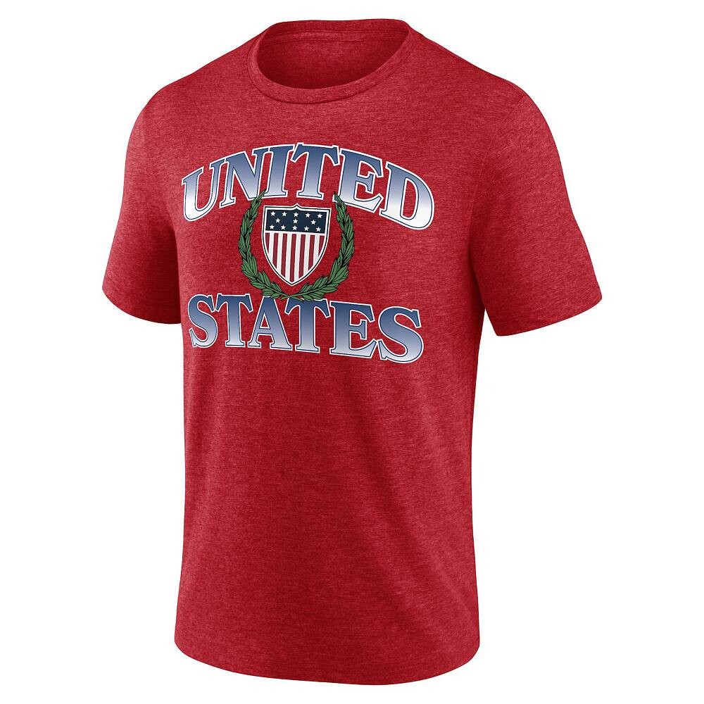 

Мужская винтажная футболка с рисунком Victory Fanatics, цвет Usa Red