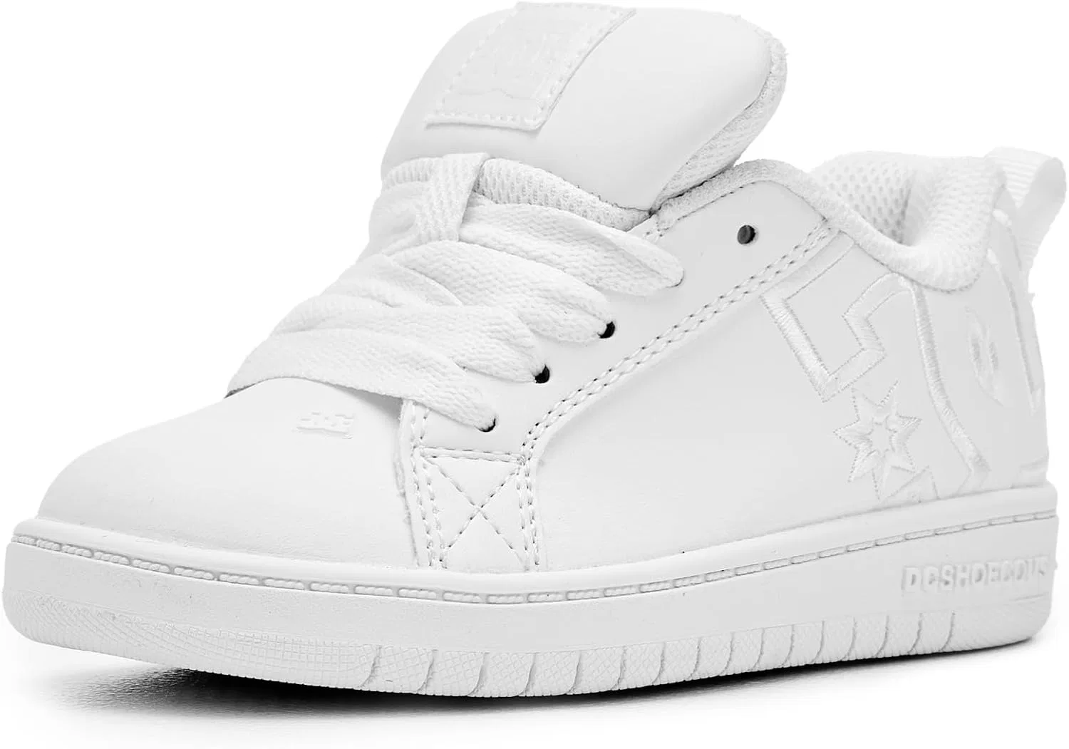 Сникерс DC Shoes Youth Court Graffik, Little Kid/Big Kid, White/White