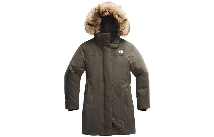 

Пуховик женский зеленый The North Face