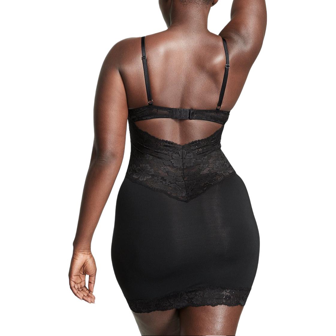 Victoria's Secret Мини-комбинация из модала и кружева/ночная сорочка Women's Black — фото 2