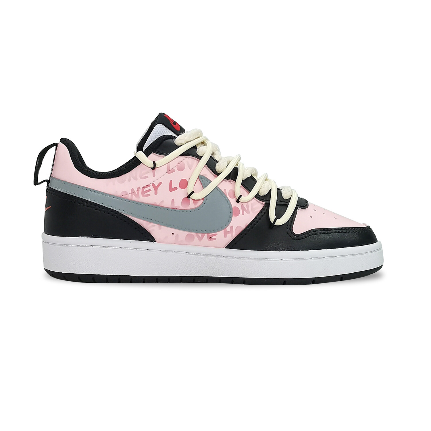 

Кроссовки Nike Court Borough Skateboard Shoes Women's Low-Top Black Pink