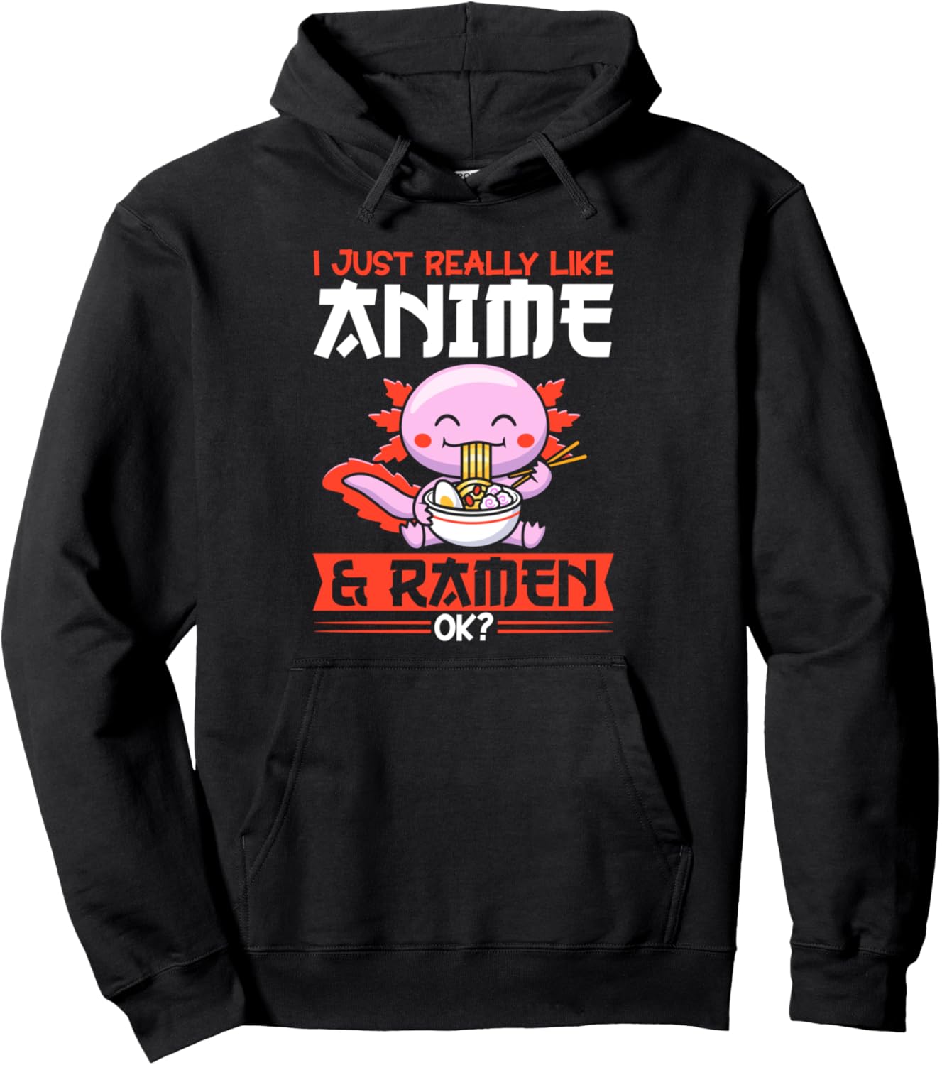

Только для любителей аниме и рамена Худи с аниме-тематикой Anime Merchandise & Ramen Gift, черный