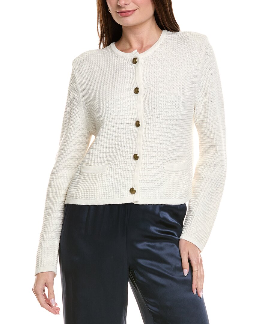 

Укороченная фактурная куртка Hannah Rose из смесового кашемира Hannah Rose, белый