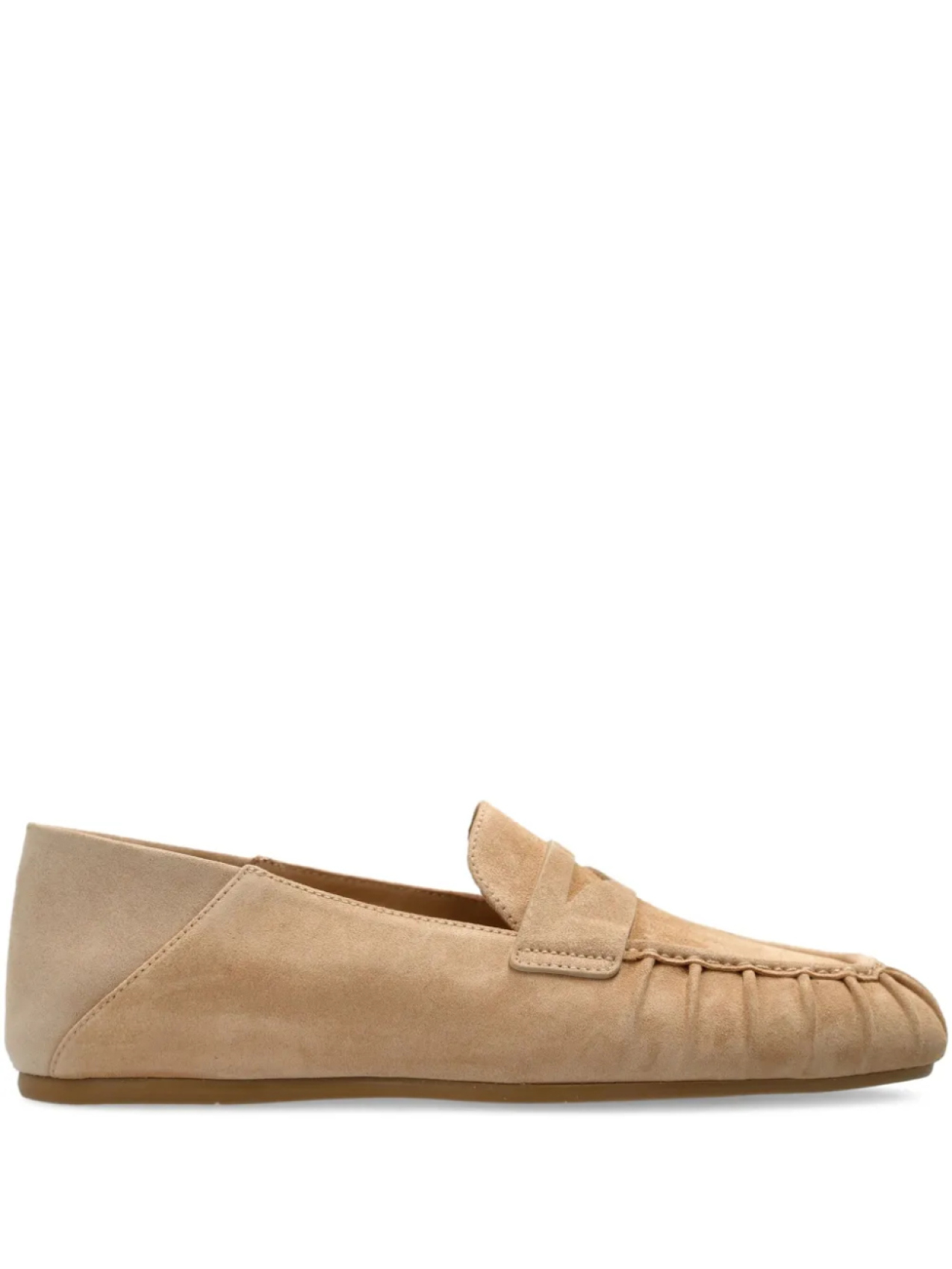 Замшевые мокасины Brooks Stuart Weitzman, нейтральный