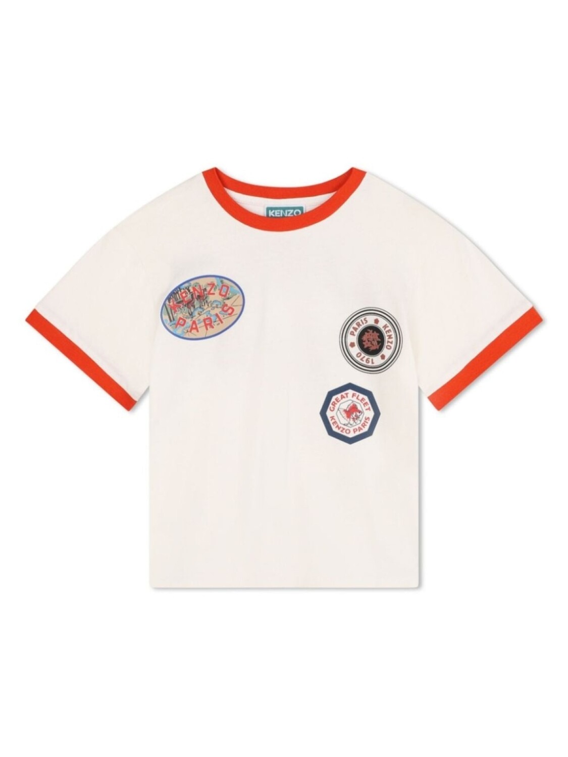 

Kenzo Kids футболка с логотипом, белый