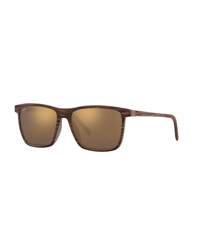 

Поляризационные солнцезащитные очки унисекс, односторонние Maui Jim, коричневый