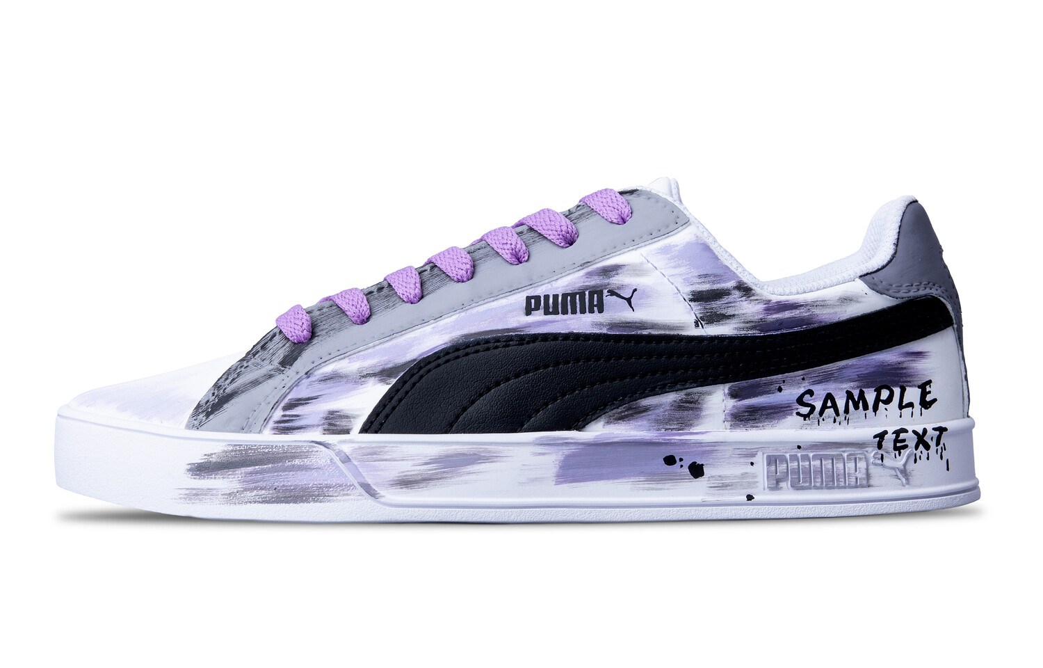 

Кроссовки Puma Smash Vulc Skateboarding Shoes Unisex Low-top Purple/Gray/White, фиолетовый