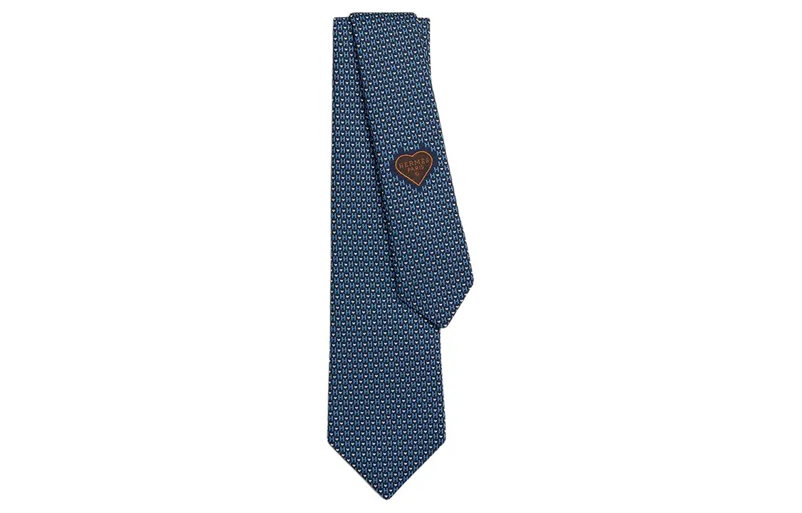 

HERMES Мужской галстук, Blue