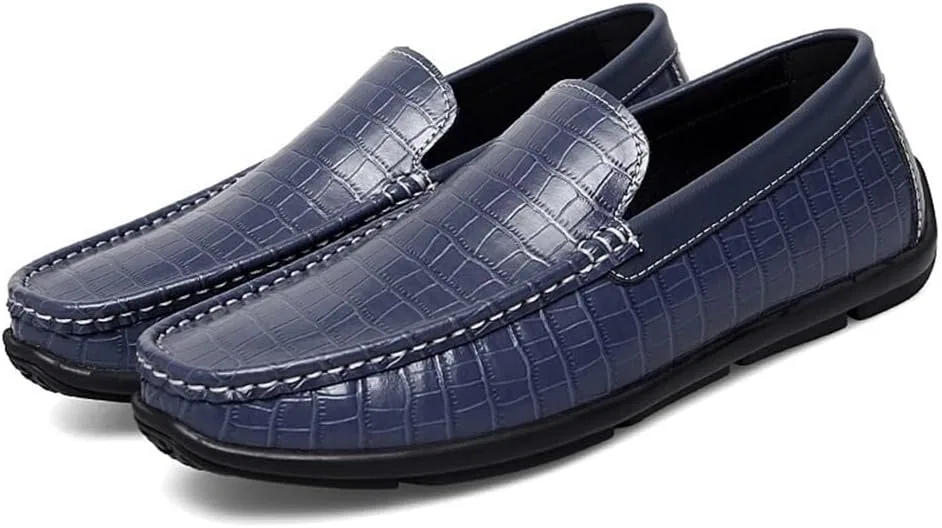 Туфли лоферы мокасины Slip-On Prom Loafers, синий HBNCFTI — фото 3