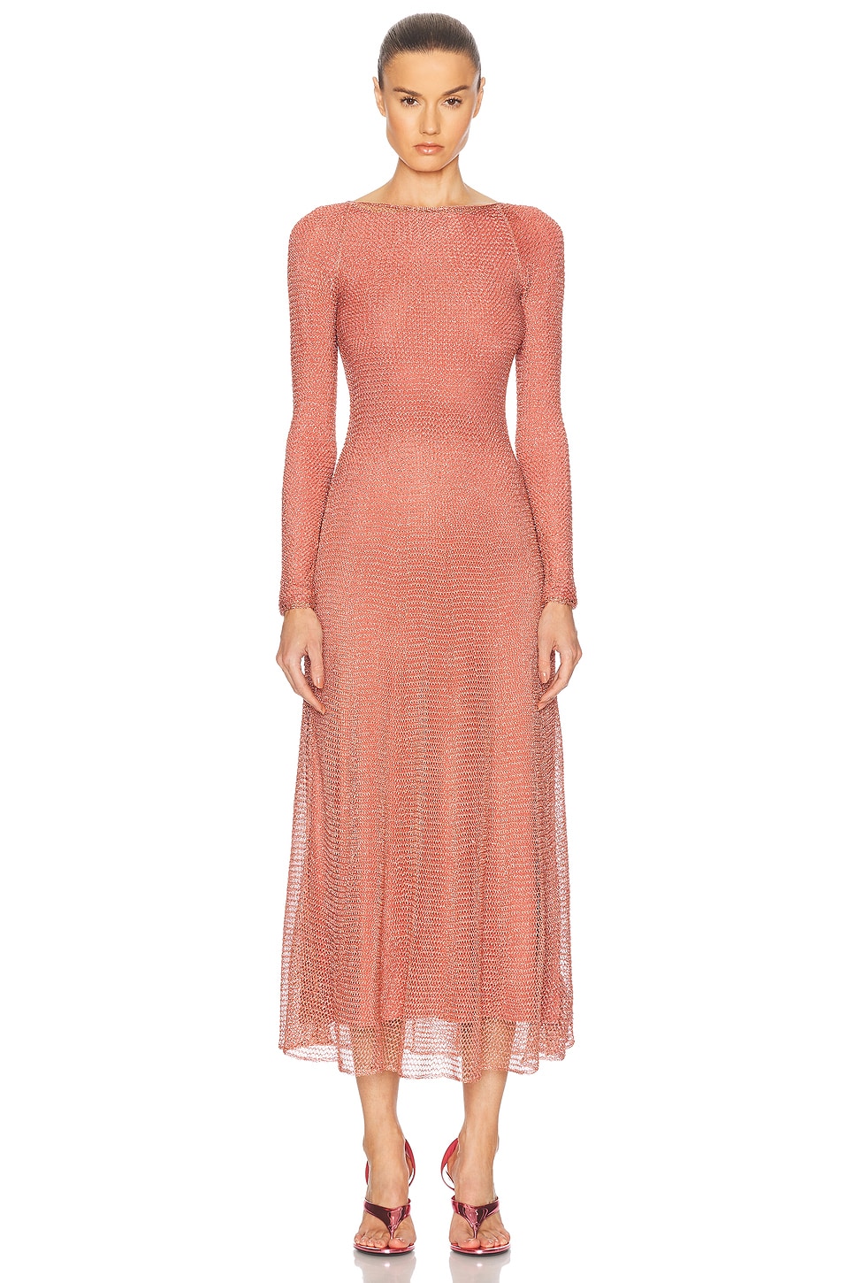 

Chain Платье Alaïa, Corail